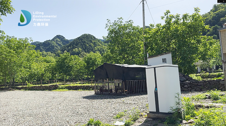 陜西藍(lán)田縣家用污水處理機設(shè)備案例